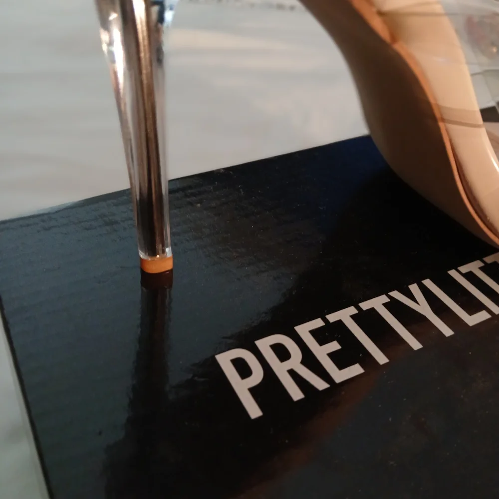 PrettyLittleThing Clear Strap Heels - Nude/ - Picture 4 of 4